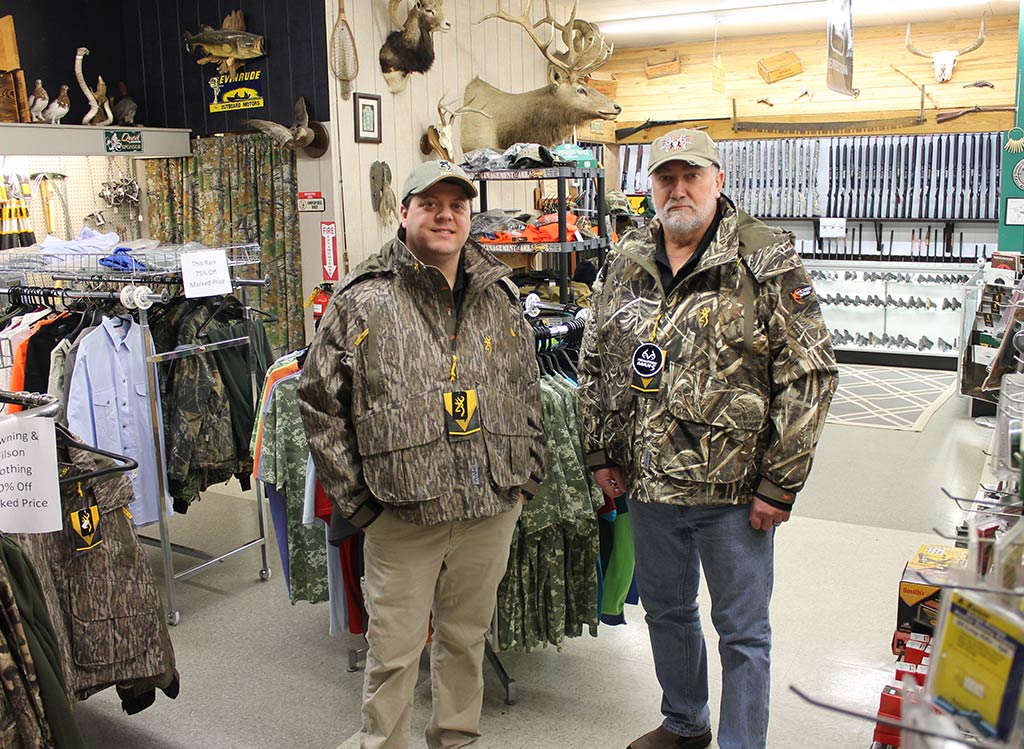 Joe and Mike wearing Browning Hunting Jackets